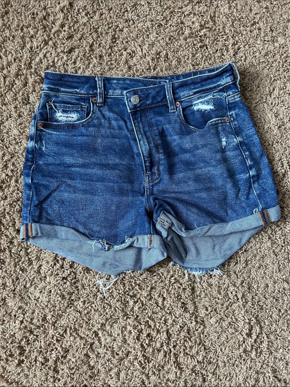 American Eagle mom shorts size 8 crossover waist